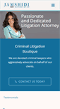 Mobile Screenshot of criminallawlitigation.com
